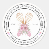 Thank You Bakery Product Business Labels (Voorkant)