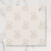 Thank You Beary Much Teddy Bear Baby Shower Bedankjes Labels (Achterkant)