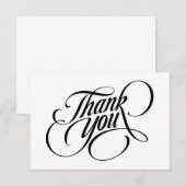 Thank You Bedankkaart (Voorkant / Achterkant)