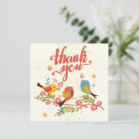 Thank You Bedankkaart (Staand voorkant)