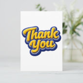 Thank you  bedankkaart (Staand voorkant)