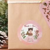 Thank You Berry Much Baby Shower Round Sticker