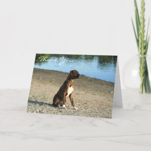 Thank You Boxer Puppy Greeting card Bedankkaart