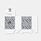 Thank You | Boy's Teddy Bear Baby Shower Bedankdoosjes (Uitgevouwen)