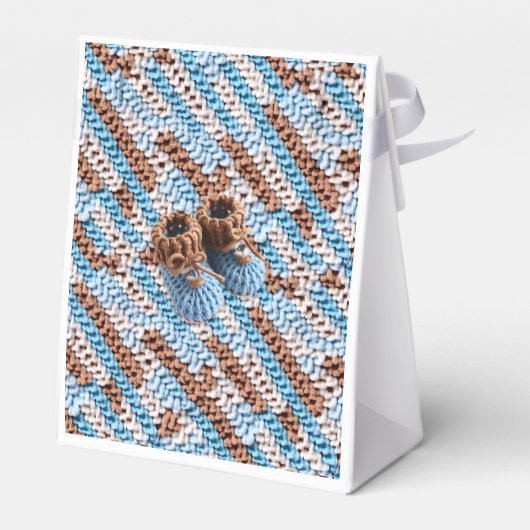 Thank You | Boy's Teddy Bear Baby Shower Bedankdoosjes (Achterkant)