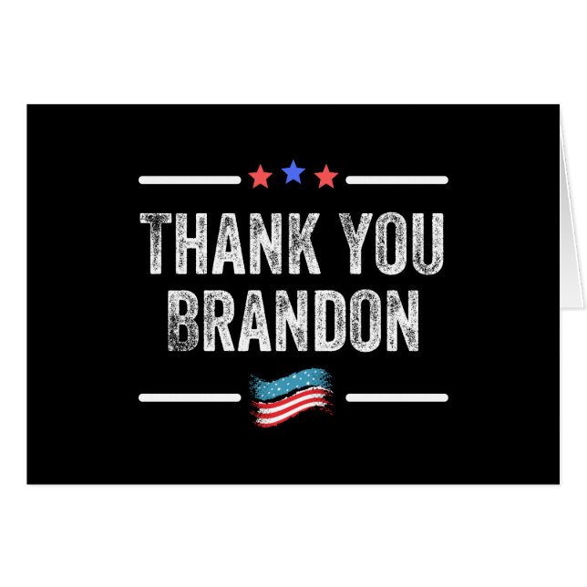 Thank You Brandon (Voorkant Horizontaal)