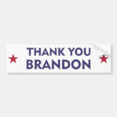 Thank You Brandon Bumpersticker (Voorkant)