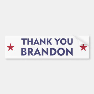 Thank You Brandon Bumpersticker