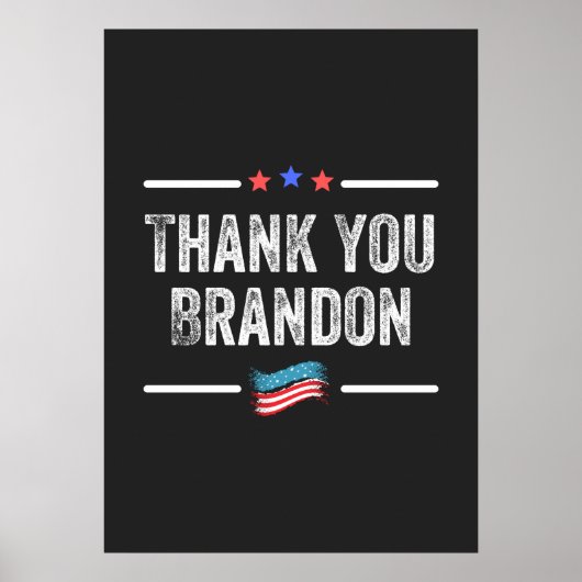 Thank You Brandon Poster (Voorkant)