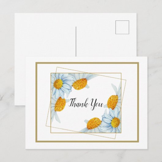 Thank You  Briefkaart (Voorkant / Achterkant)