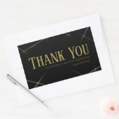 Thank You Business Sticker Black & Gold (Envelop)