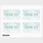 Thank You Business Sticker Mint & Seafoam Green (Vel)