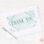 Thank You Business Sticker Mint & Seafoam Green (Envelop)