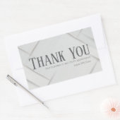 Thank You Business Sticker Silver Gray & Platinum (Envelop)