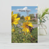 Thank You Butterfly Kaart (Staand voorkant)
