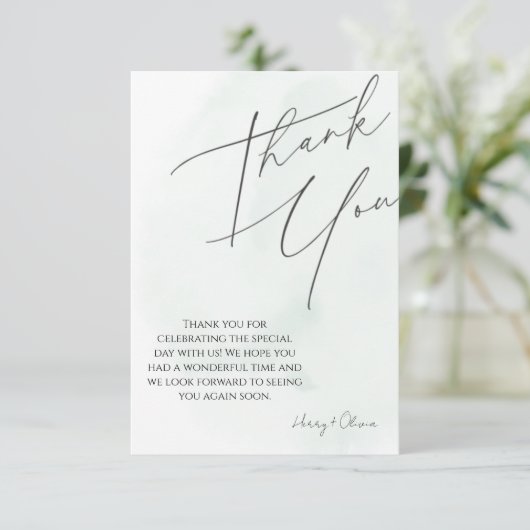 THANK YOU CARD BEDANKKAART (Staand voorkant)