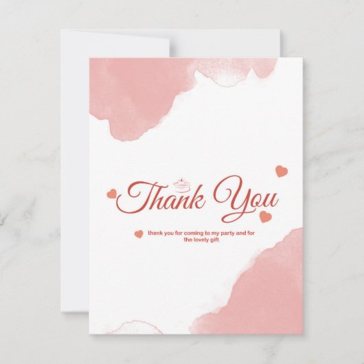 Thank You Card   Bedankkaart (Voorkant)