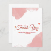 Thank You Card   Bedankkaart (Voorkant / Achterkant)