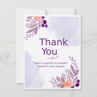Thank You Card  Bedankkaart
