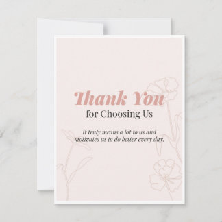 Thank you Card Bedankkaart