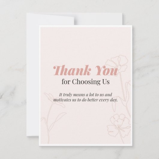 Thank you Card Bedankkaart (Voorkant)