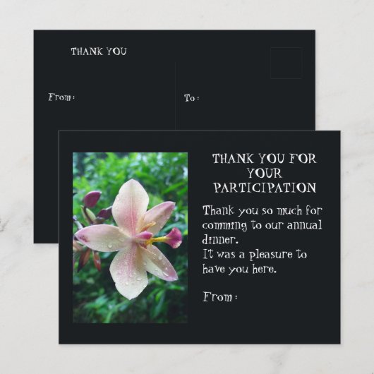 THANK YOU CARD BRIEFKAART (Voorkant / Achterkant)