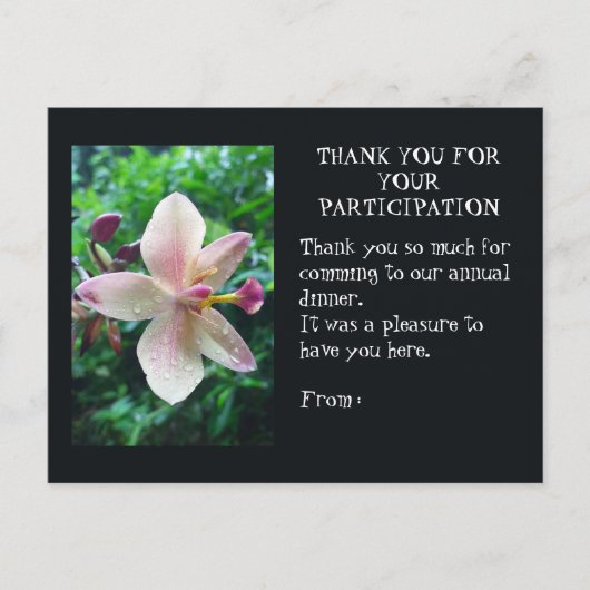 THANK YOU CARD BRIEFKAART (Voorkant)