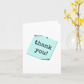 Thank You Card, Customer, Friends, Coworkers Kaart (Gele Bloem)