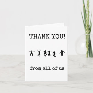 Thank you Card, Customers, From All of Us Kaart