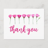 Thank You Card – Floral Design voor 65e verjaardag Briefkaart (Voorkant)
