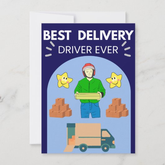 Thank You Card for Amazon UPS FedEx Drivers Bedankkaart (Voorkant)