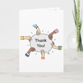 Thank you card for Doctors & Nurses in hospital Kaart