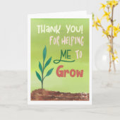 Thank you - Card for Elderly Kaart (Gele Bloem)