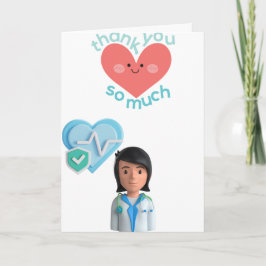 Thank you card for for Hospital Nurse Kaart