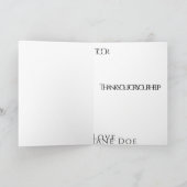 Thank you card for for Hospital Nurse Kaart (Binnen)