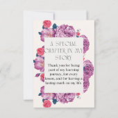 thank you card for teacher bedankkaart (Achterkant)