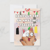 Thank you card for teachers bedankkaart (Voorkant)