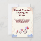 Thank you card for teachers. bedankkaart (Voorkant)