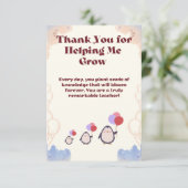 Thank you card for teachers. bedankkaart (Staand voorkant)