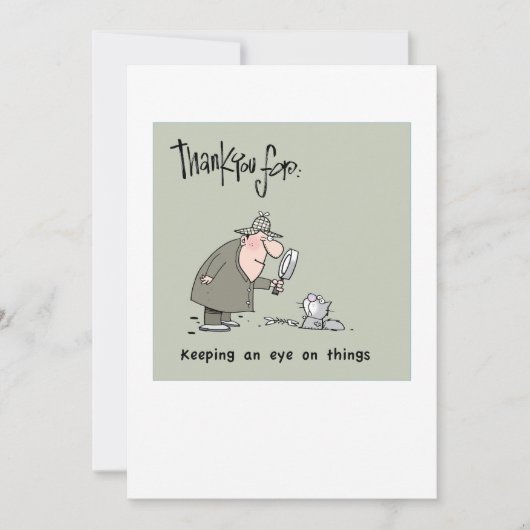 Thank you card for volunteers bedankkaart (Voorkant)