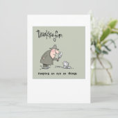 Thank you card for volunteers bedankkaart (Staand voorkant)