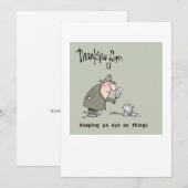 Thank you card for volunteers bedankkaart (Voorkant / Achterkant)