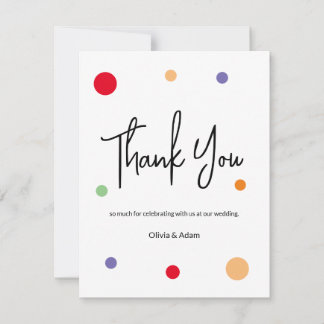 Thank You Card for wedding Bedankkaart