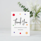 Thank You Card for wedding Bedankkaart (Staand voorkant)