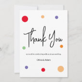 Thank You Card for wedding Kaart (Voorkant)