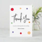 Thank You Card for wedding Kaart (Staand voorkant)