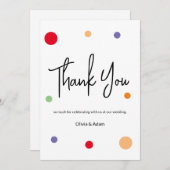 Thank You Card for wedding Kaart (Voorkant / Achterkant)