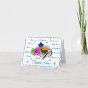Thank you card in 12 talen bedankkaart