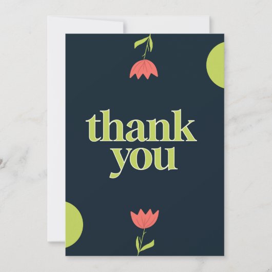 Thank You Card  Kaart (Voorkant)