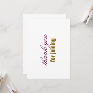 thank you card kaart